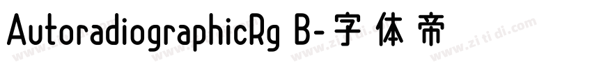 AutoradiographicRg B字体转换